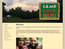 Tablet Screenshot of campgoodnewsnc.org